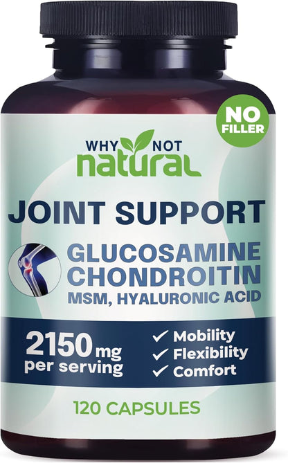 Glucosamine Chondroitin, MSM, Joint Support Supplements - Knee Pain Joints Health Suppplement